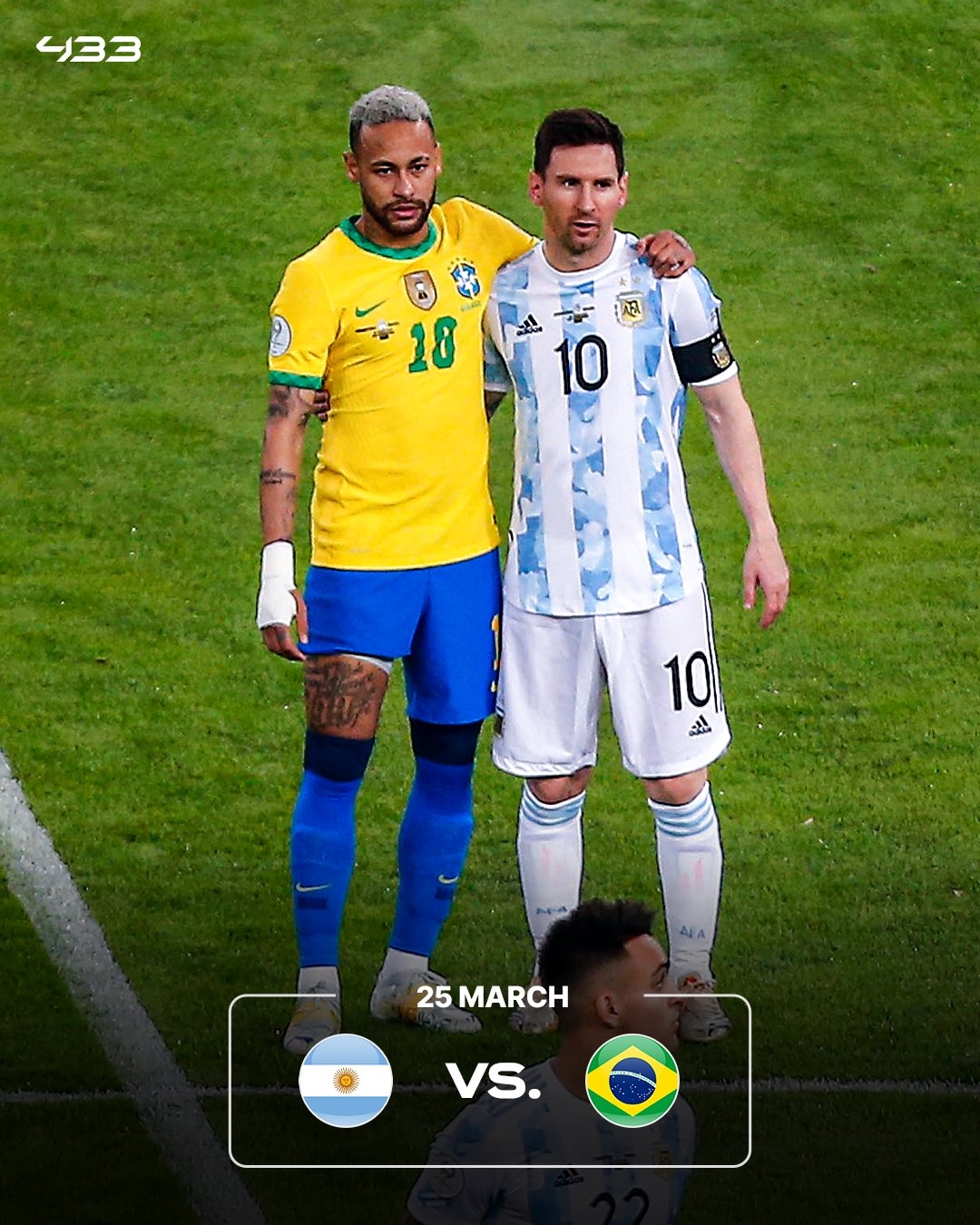 焦點(diǎn)戰(zhàn)老友重逢！內(nèi)馬爾重回國(guó)家隊(duì)，本月底將戰(zhàn)梅西領(lǐng)銜的阿根廷