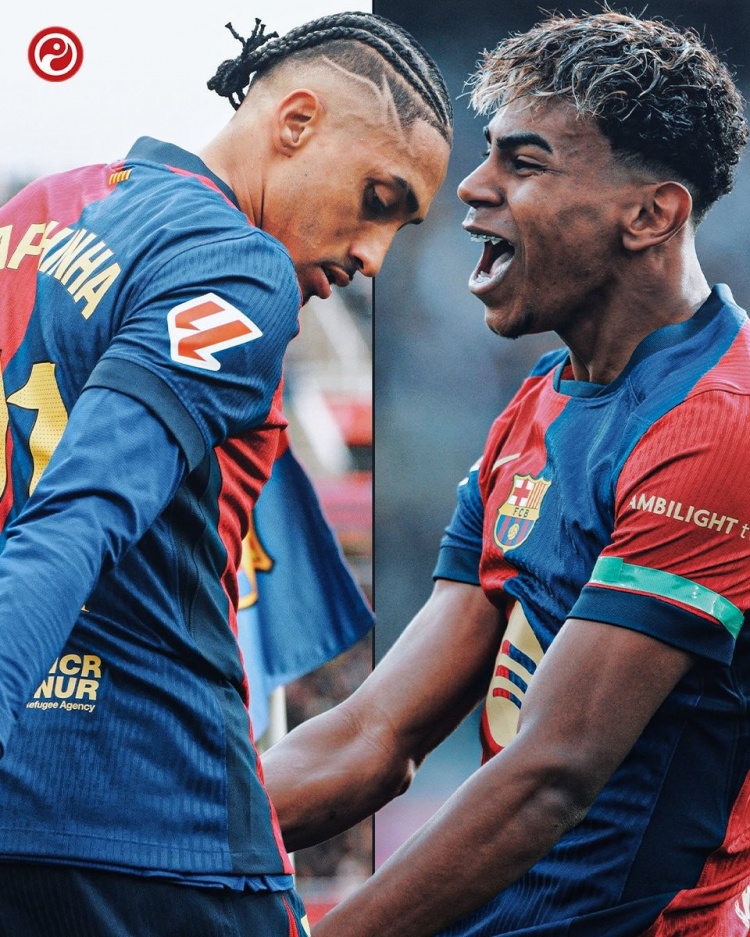 本賽季西甲僅拉菲尼亞&亞馬爾創(chuàng)造重大機(jī)會超20次，萊萬21球領(lǐng)跑