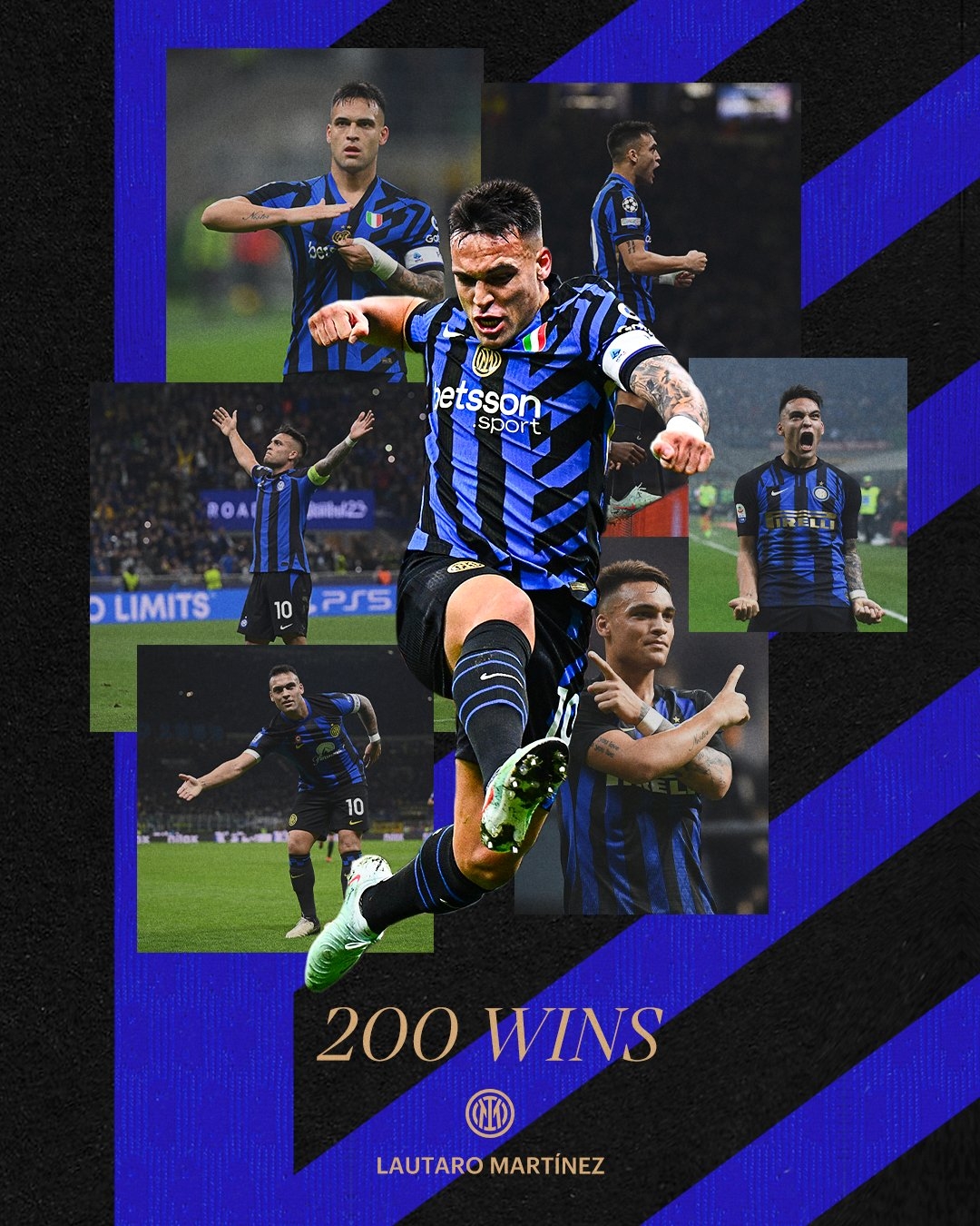 321場(chǎng)147球49助攻！國米官方：勞塔羅已達(dá)成俱樂部200勝里程碑！