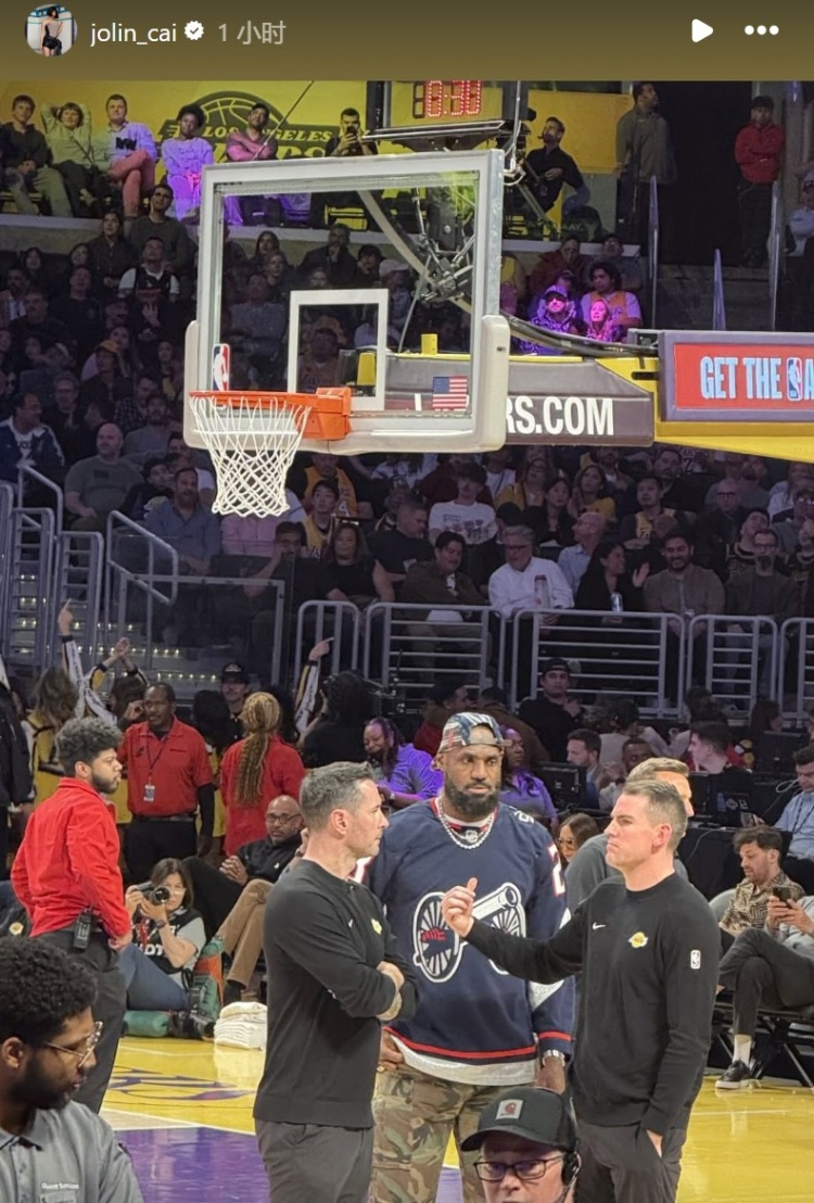 蔡依林現(xiàn)場觀戰(zhàn)掘金湖人 曬照詹姆斯、東契奇和約基奇