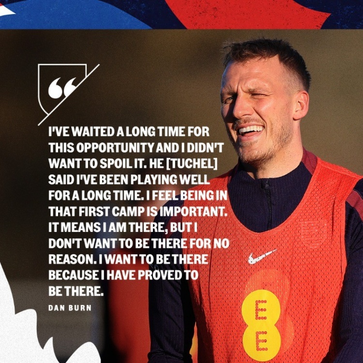 32歲！紐卡中衛(wèi)丹-伯恩成為近15年來上演英格蘭首秀的最年長球員