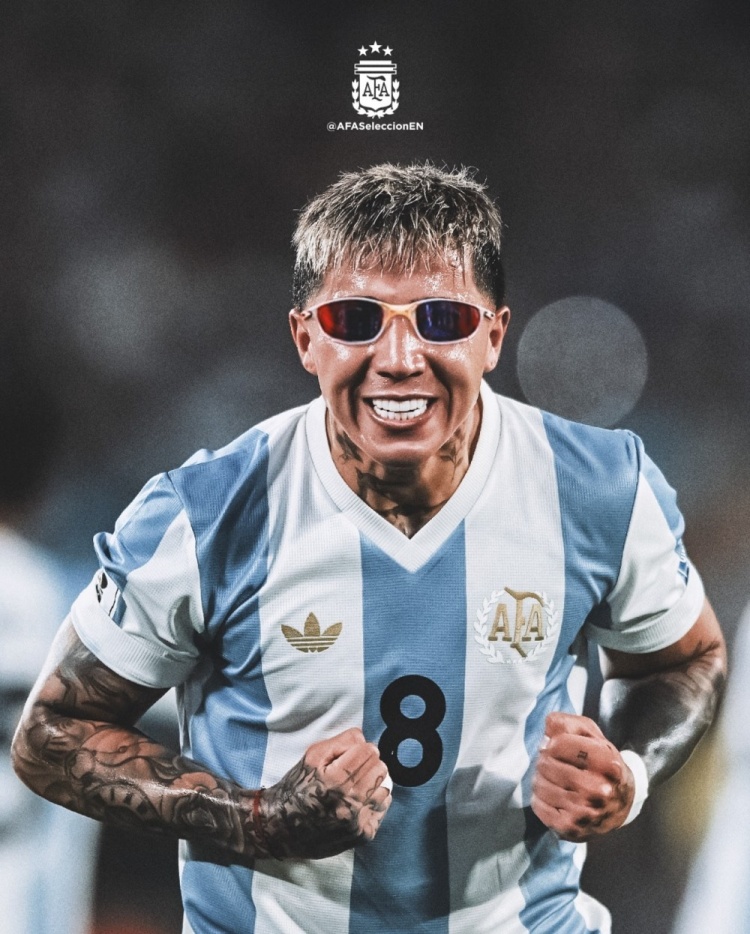 傳射建功！阿根廷隊(duì)社媒為恩佐P上墨鏡