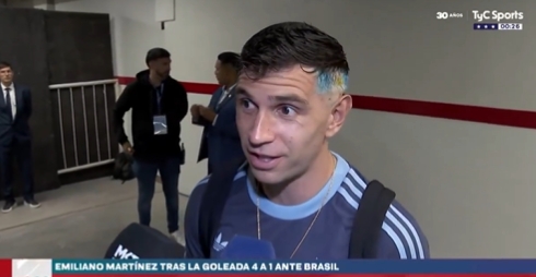 大馬丁談顛球：球彈得很高，人們喜歡這樣，我知道斯卡洛尼不喜歡