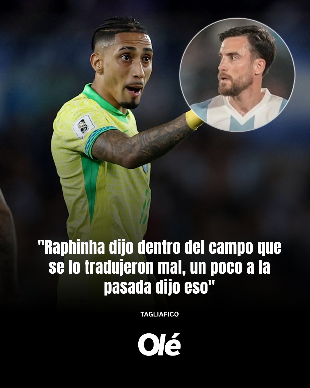 有反轉(zhuǎn)？塔利亞菲科：拉菲尼亞賽后澄清，爭議言論是錯誤翻譯