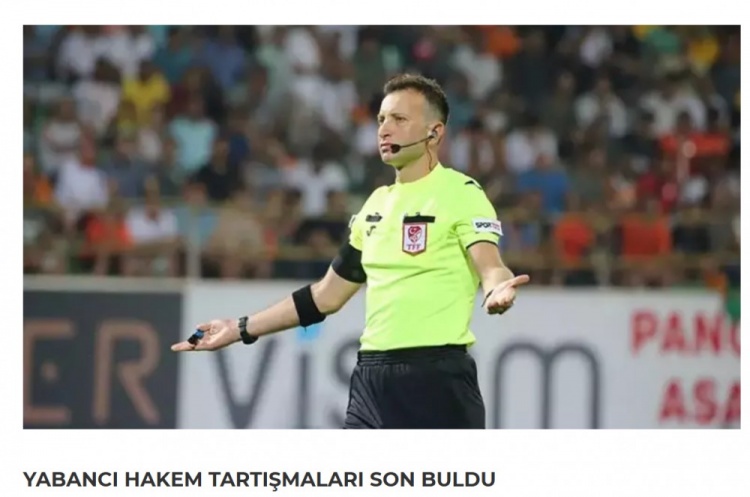 貝西克塔斯要求外籍裁判執(zhí)法，但對(duì)加拉塔薩雷比賽仍是土耳其裁判