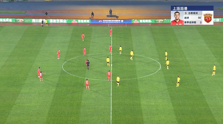 海港再扳一球！19歲李新翔助攻古斯塔沃破門，本場傳射建功！