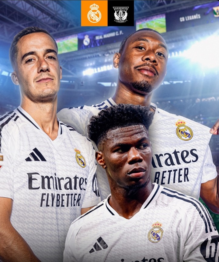 爭(zhēng)冠不容有失，皇馬官方曬本輪西甲海報(bào)：阿拉巴&瓊阿梅尼出鏡