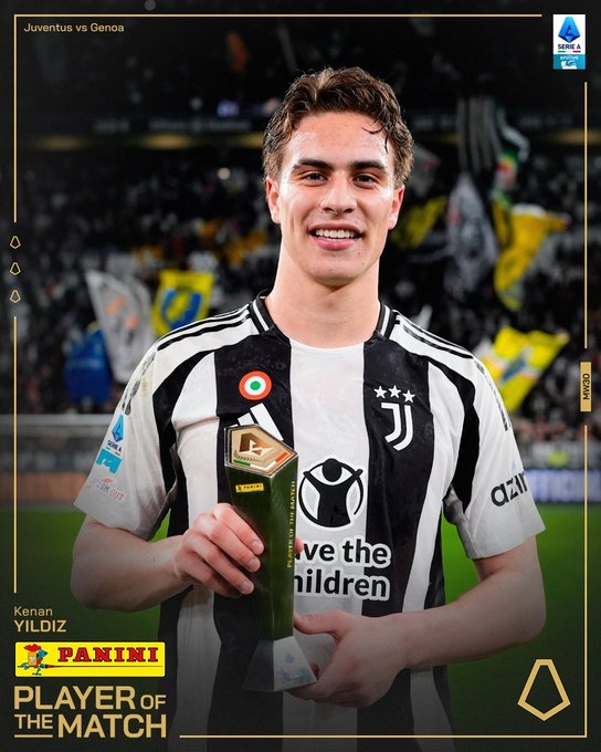 一條龍破門打進(jìn)全場唯一進(jìn)球，伊爾迪茲當(dāng)選尤文VS熱那亞全場最佳